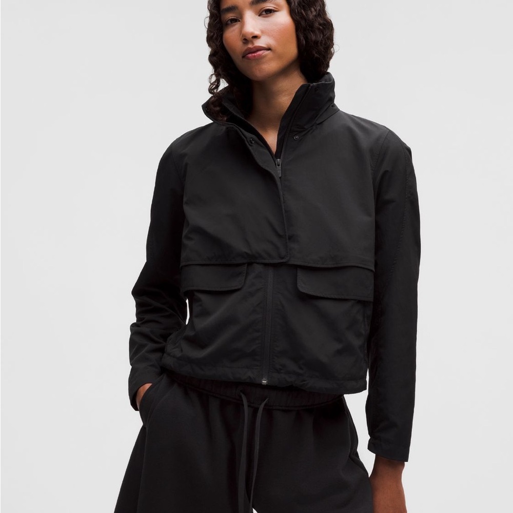 Lululemon always effortless jacket black size 4